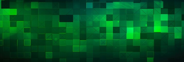 Fototapeta premium Green Geometric Texture Background. Abstract Design for Banners, Wallpapers, and Illustrations. Low Poly Textured Style