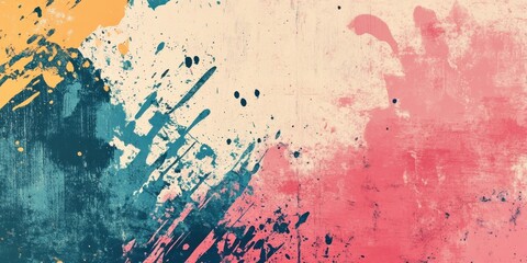 Fototapeta premium Abstract Colorful Splashes and Paint Texture