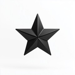 Obraz premium Perfect Sharp Symmetry: The Tiny Black Star Symbol