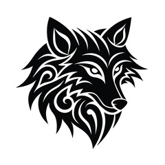 wolf tribal tattoo