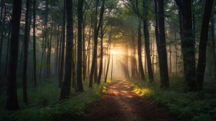 Naklejka premium Forest Path
