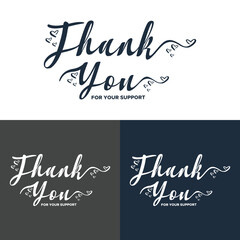 thank you, thanks for your support, thank you greeting card, thank you stock illustration.
