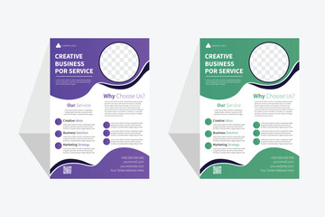 business flyer templet design  for your business with 2 color 