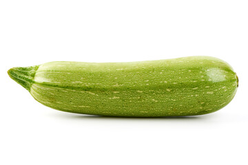 Fresh zucchini, squash, isolated on a white background.