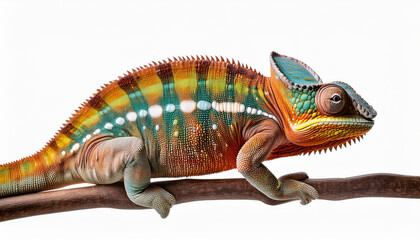Obraz premium chameleon isolated on white