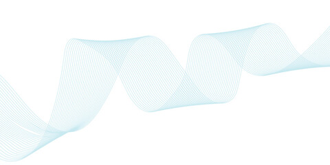 Abstract vector background with blue wavy lines. Blue wave background. Blue lines vector illustration. Curved wave. Abstract wave element.	