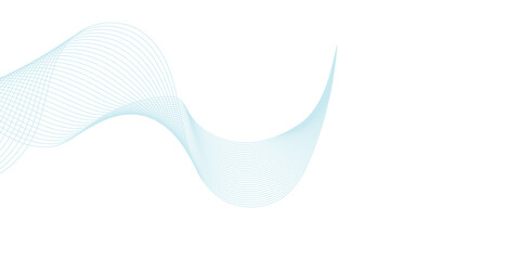 Abstract vector background with blue wavy lines. Blue wave background. Blue lines vector illustration. Curved wave. Abstract wave element.	