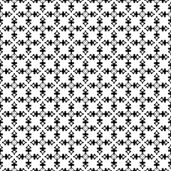 Fototapeta premium Black and white seamless abstract pattern. Background and backdrop. Grayscale ornamental design.