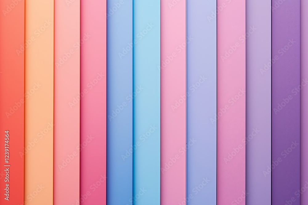 Poster A series of minimalist pastel color gradients transitioning smoothly