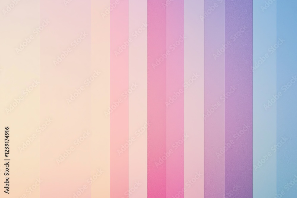 Poster A series of minimalist pastel color gradients transitioning smoothly