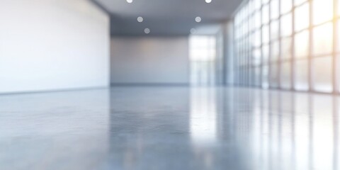 Obraz premium Modern Minimalist Interior: Spacious Hallway with Sunlight