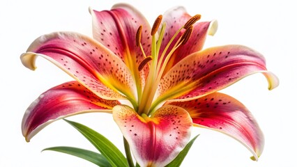 Fototapeta premium Regal Lily in Full Bloom with High Depth of Field