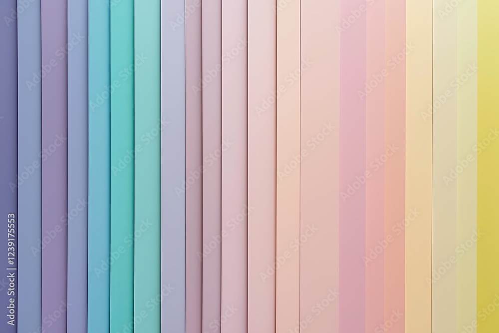 Poster A series of minimalist pastel color gradients transitioning smoothly