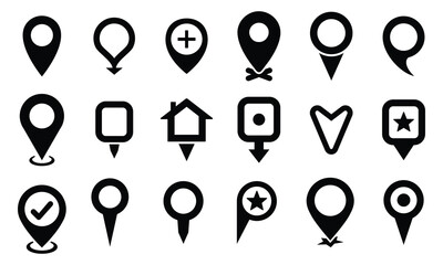Map pin buttons, location pointers set
