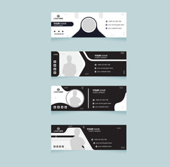 Email signature design template,  email cover design.