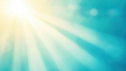 Fototapeta premium Subtle white light beam illuminating a soft blue gradient background, professional and elegant minimalist style,