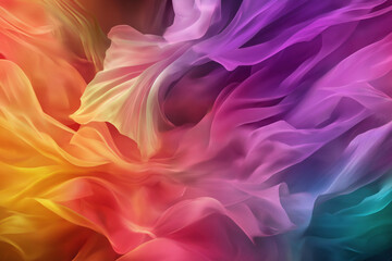 Obraz premium Colorful abstract patterns flow seamlessly in vibrant swirls and waves of fabric texture