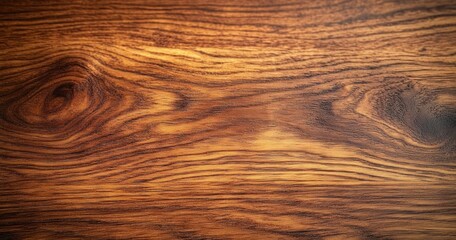 Fototapeta premium Detailed Walnut Wood Texture Background with Rich Grain Patterns and Natural Illumination