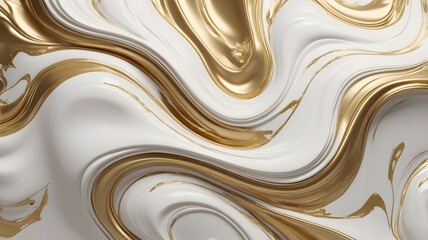 Luxury Gold Marble Background &ndash; Fluid Acrylic Art for High-End Packaging and Branding