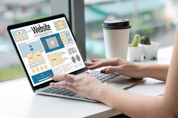 Website design software provide snugly template for online retail business and e-commerce