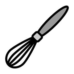 Whisk Vector Filled Icon Design