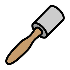 Lint Roller Vector Filled Icon Design