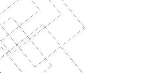 Geometric white background with gray rectangle shape strokes lines pattern texture. abstract background with modern colorful line luxury concept. geometric seamless lines business texture.