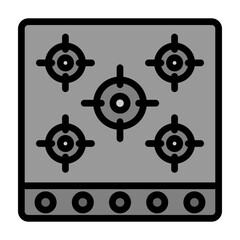 Obraz premium Stove Vector Filled Icon Design