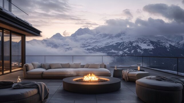 Luxury Mountaintop Chalet with Breathtaking Panoramic View