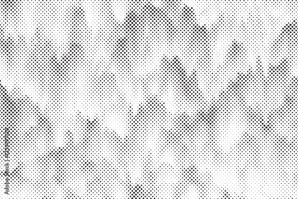 Aufkleber Abstract halftone background. Black and white halftone grunge texture. Vector Abstract overlay. Grunge halftone black dost texture background.
