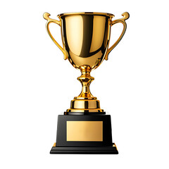 Gold trophy award winner png clipart cutout transparent isolated