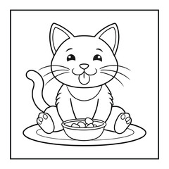 Cat coloring pages