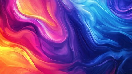 Obraz premium Abstract Swirling Colorful Paint Texture Design