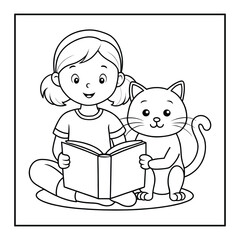 Cat coloring pages