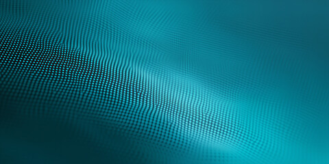 Abstract Teal Wave Pattern Background