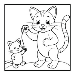 Cat coloring pages