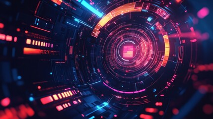 Obraz premium A futuristic vector concept representing cybersecurity and digital network protection for business and online services
