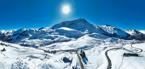 Panorama Col du Soulour, Hautes-Pyrénées
