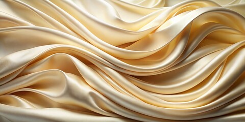 Obraz premium Soft, Wavy Fabric Texture: Elegant Draped Curves in Gentle Light