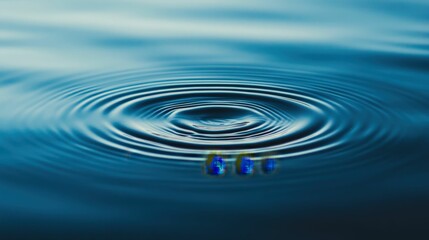 abstract blue and black pattern resembling water ripples, smooth texture and high contrast,