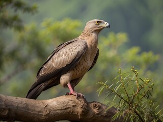 Fototapeta premium Majestic Oriental Honey Buzzard in Natural Habitat Close-Up Wildlife Photography