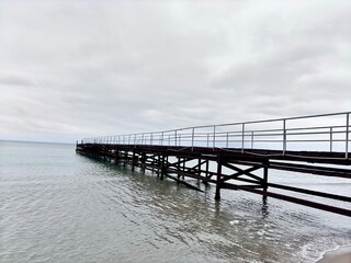 Obraz premium pier on the beach