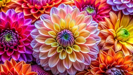 Obraz premium Spring Flower Macro Close-Up: Delicate Petal Patterns for Wall Art Prints