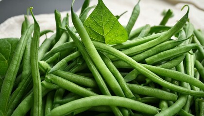 Fototapeta premium green bean pods