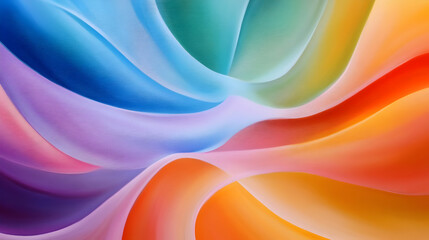 Swirling colors merge in a dynamic display, exploring light and form artistically