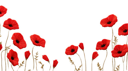 PNG Little Poppys poppy backgrounds embroidery.