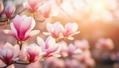 Obraz premium blooming magnolia 