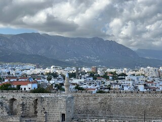 Cyprus View from Crete Castle, Besparmak Mountains