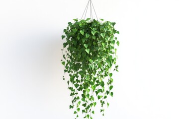 3D Model of Isolated Climbing Green Plant with Lush Foliage and Elegant Hanging Design