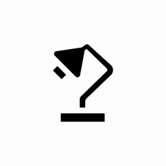 desk lamp icon sign vector
